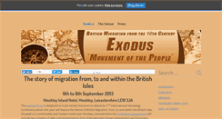 Desktop Screenshot of exodus2013.co.uk
